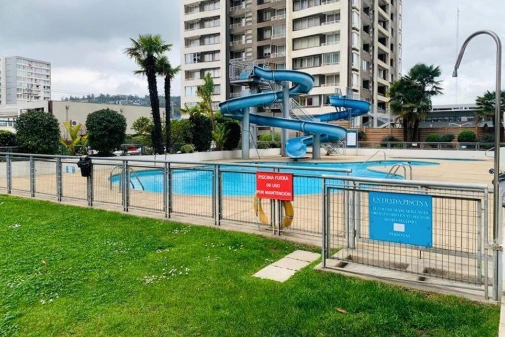 Departamento Central En Vina Del Mar Centro Daire Dış mekan fotoğraf